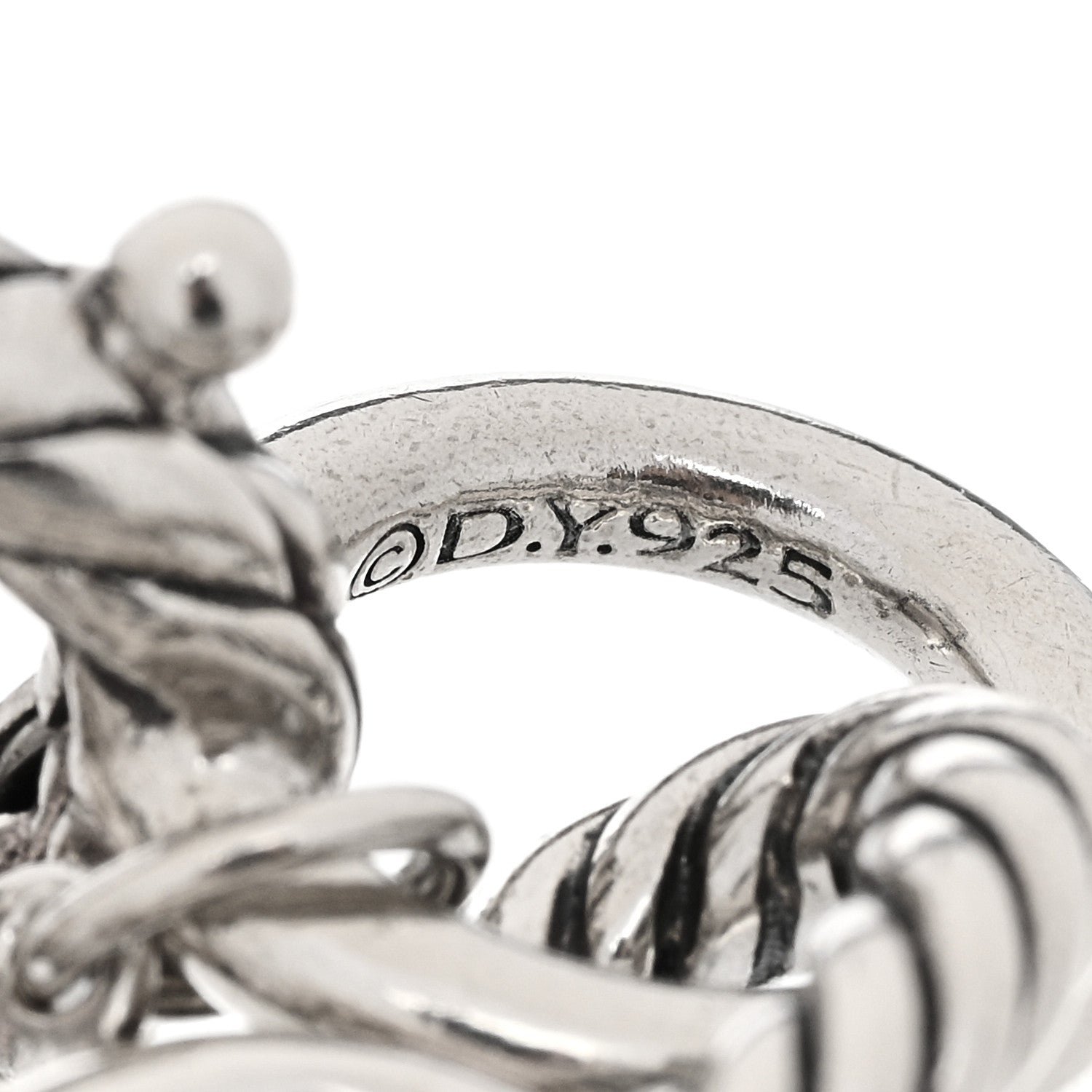 David Yurman Sterling Silver 10mm Medium Oval Link Bracelet 2 of 3