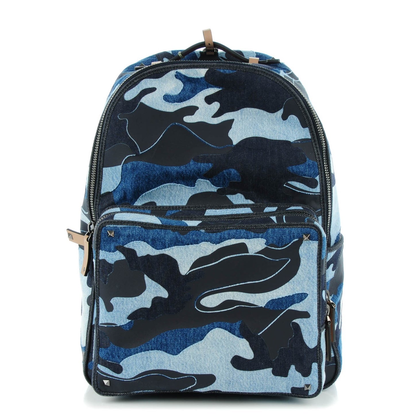 Denim Camouflage Backpack Blue