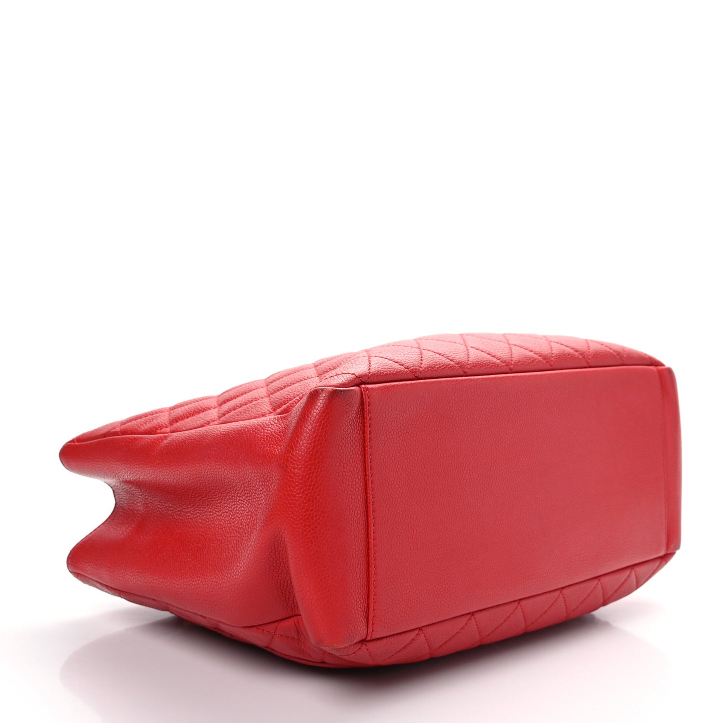 Caviar Quilted Grand Shopping Tote GST Red