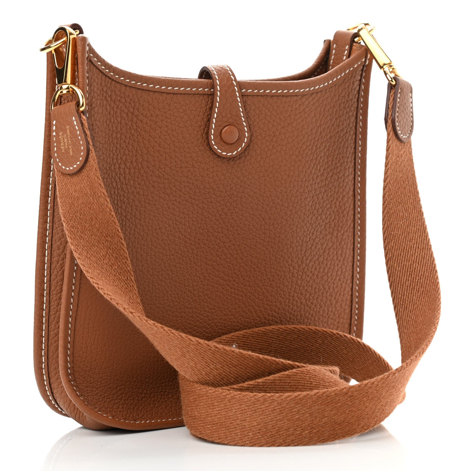 Hermes Taurillon Clemence Evelyne TPM Gold 3 of 11