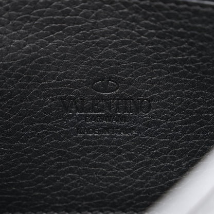 Valentino Garavani Pebbled Calfskin Medium Rockstud Flip Lock Crossbody Bag Black 6 of 10
