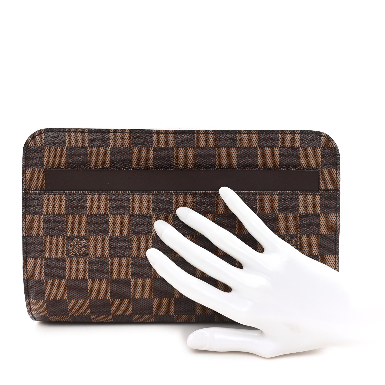 Louis Vuitton Damier Ebene Pochette Saint Louis Clutch 2 of 7