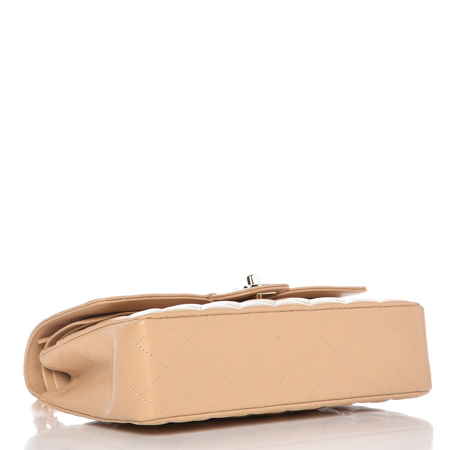 Chanel Caviar Quilted Medium Double Flap Beige Clair 4 of 8