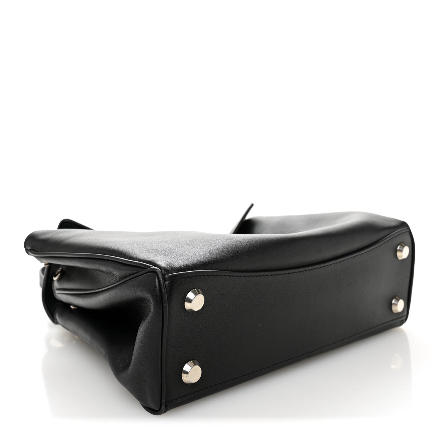 Balenciaga Natural Smooth Calfskin Small Rodeo Top Handle Handbag Black 4 of 9