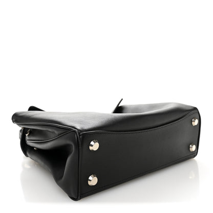 Balenciaga Natural Smooth Calfskin Small Rodeo Top Handle Handbag Black 4 of 9