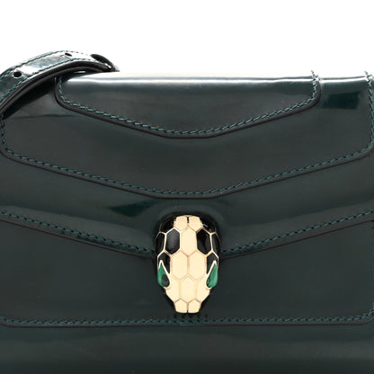 Bulgari Metallic Serpenti Forever Small Shoulder Bag Green 8 of 12