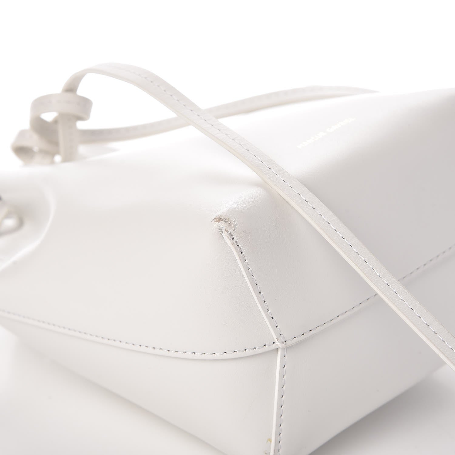 Mansur Gavriel Calfskin Mini Bucket Bag White 8 of 14