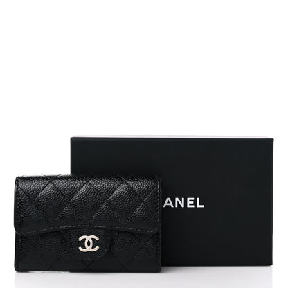 Chanel Caviar Quilted Flap Card Holder Black 10 of 10