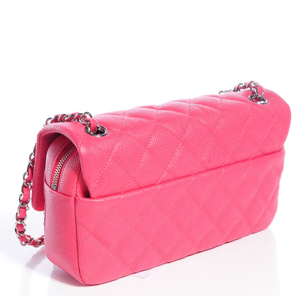 Chanel Caviar Quilted Medium Easy Flap Coral 3 of 9