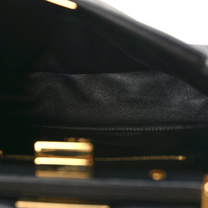 Fendi Nappa Mini Peekaboo Iconic Satchel Black 5 of 8