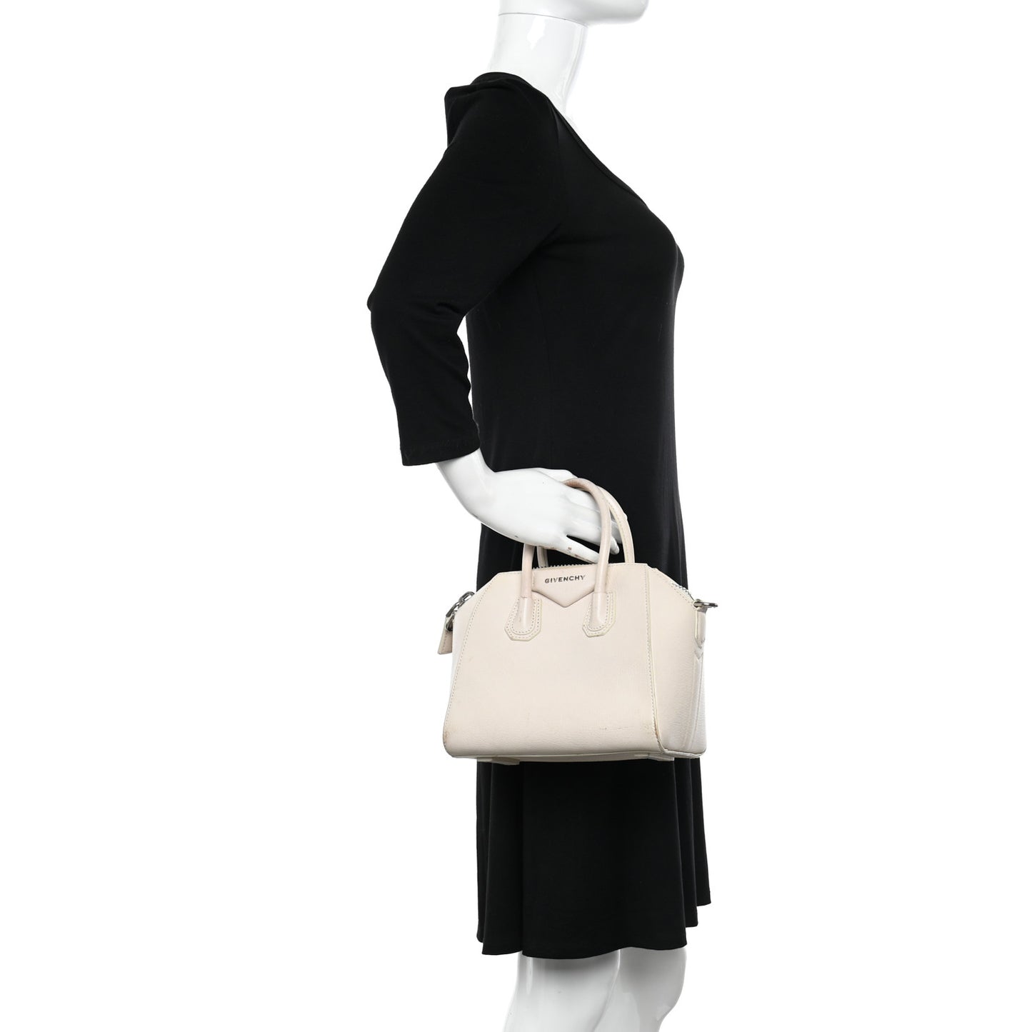 Sugar Goatskin Small Antigona Off White