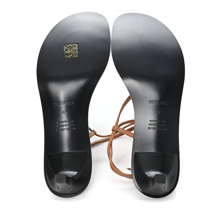 Hermes Calfskin Muse 40 Sandal 40 Natural 6 of 9