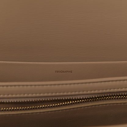 Celine Shiny Calfskin Medium Triomphe Nude 9 of 12