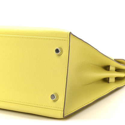 Hermes Epsom Kelly Sellier 32 Lime 9 of 9