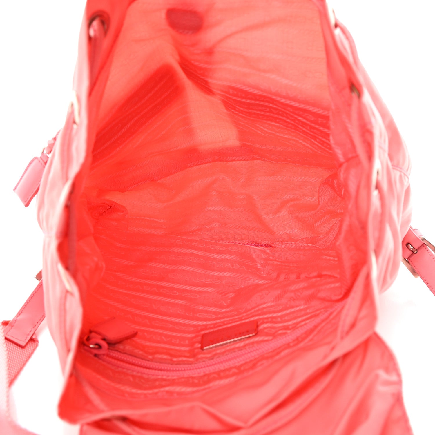 Prada Nylon Vela Medium Backpack Pink 5 of 19