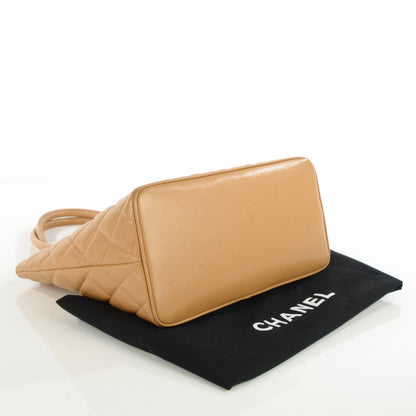 Chanel Caviar Quilted Medallion Tote Beige 4 of 8