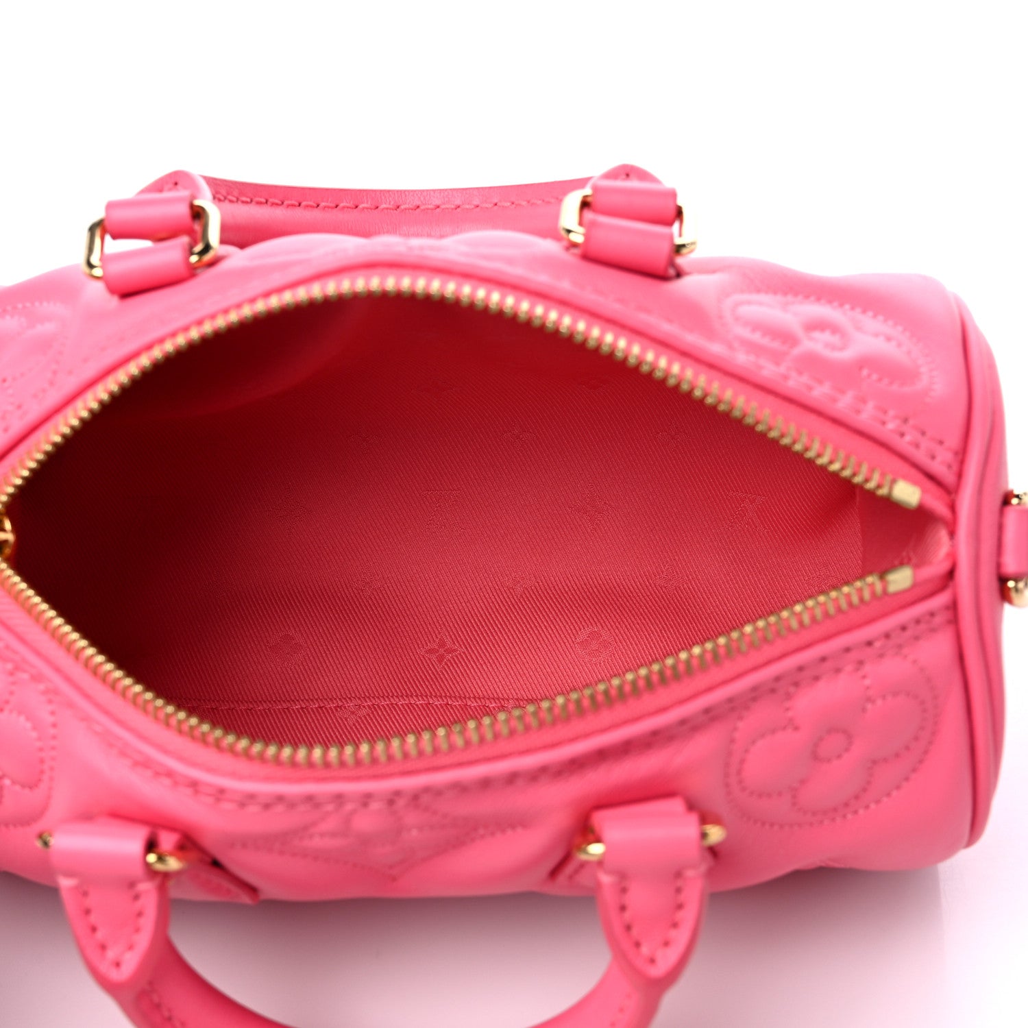 Louis Vuitton Calfskin Bubblegram Papillon BB Dragon Fruit 5 of 8