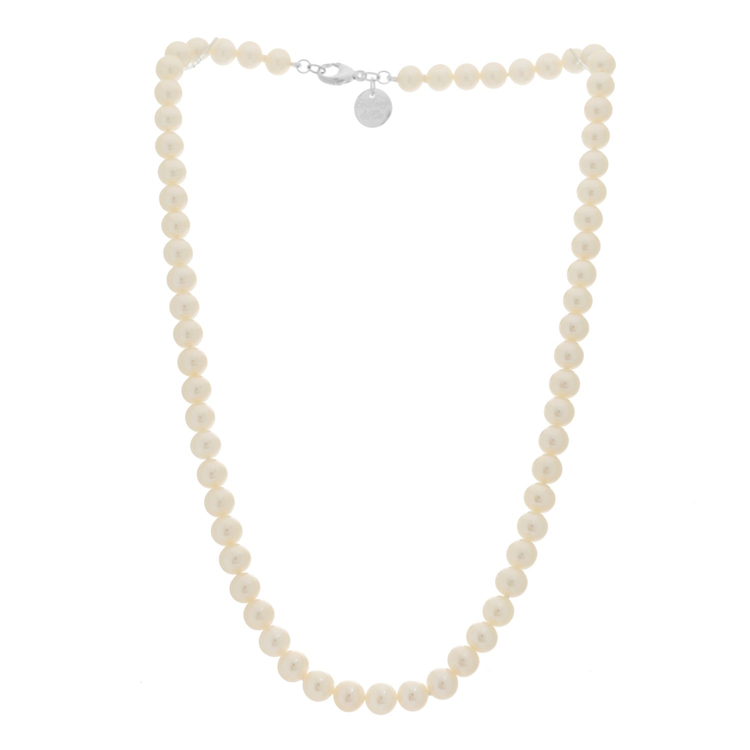 Tiffany Sterling Silver Freshwater Cultured Pearl 6-7mm Ziegfeld Necklace 3 of 6