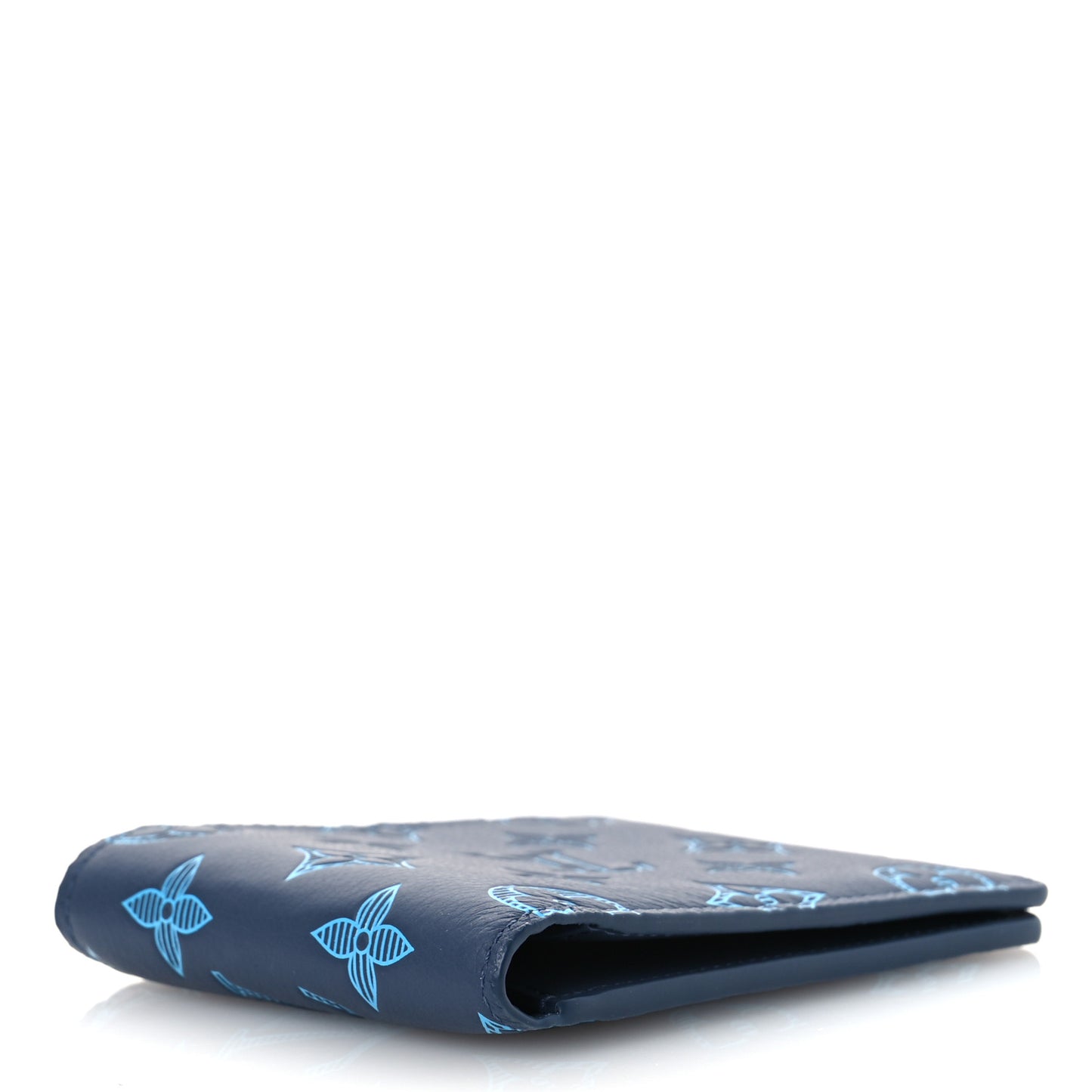 Monogram Shadow Multiple Wallet Navy River Blue