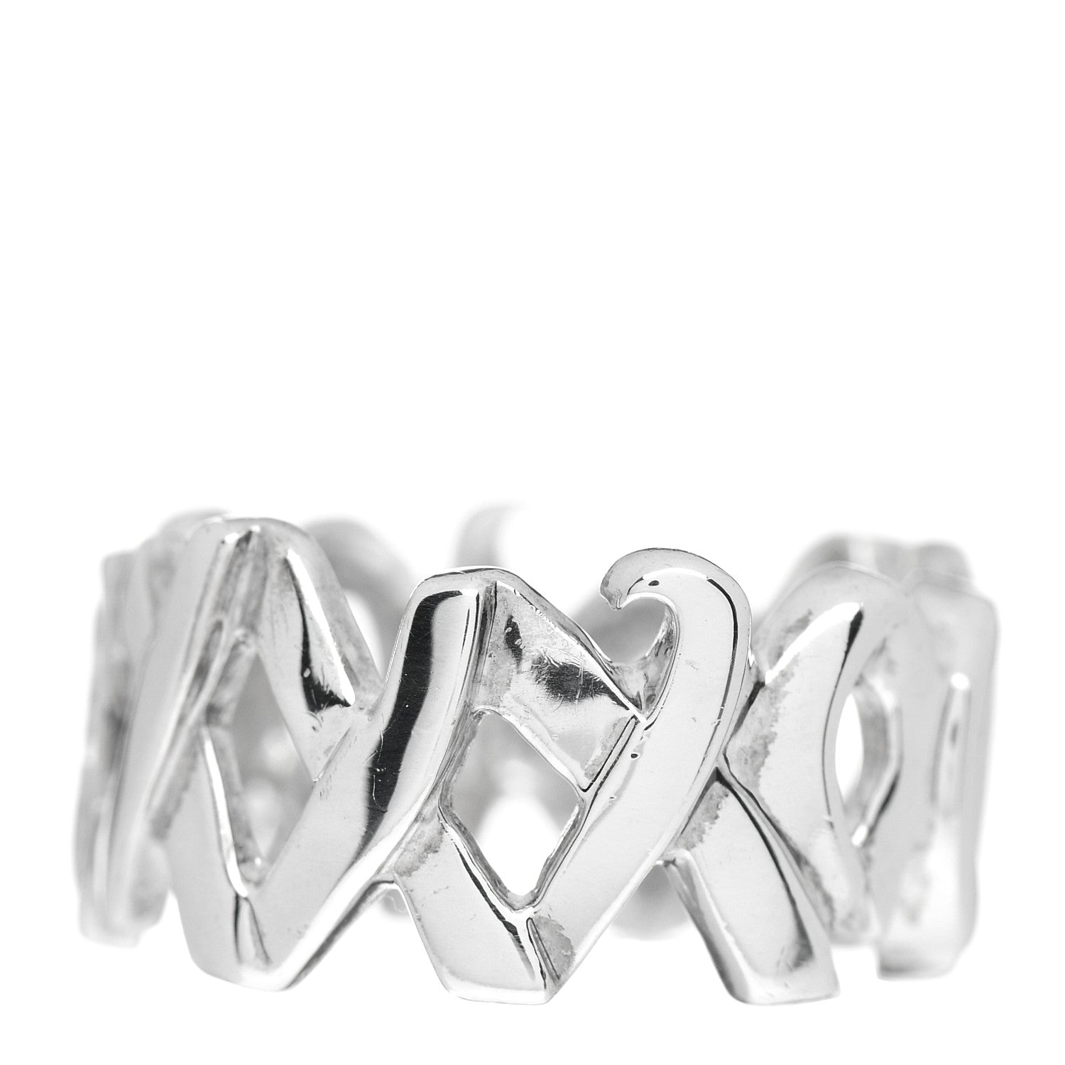 Tiffany Sterling Silver Paloma Picasso Love Kisses Ring 50 5.5 1 of 4