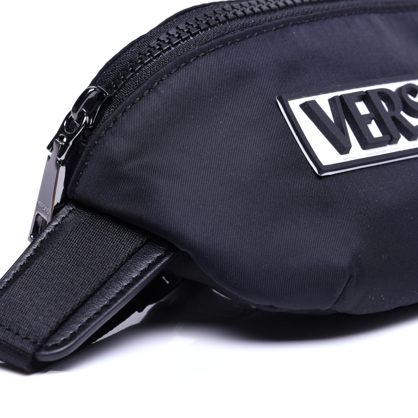 Nylon Logo Belt Bag Black