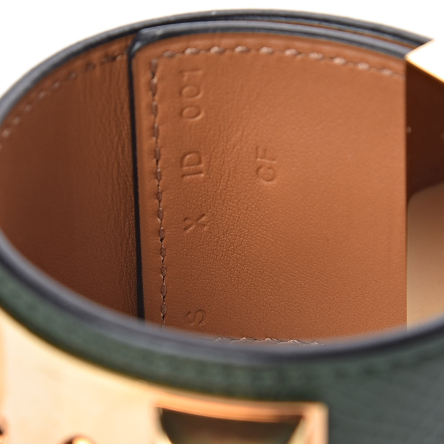 Hermes Epsom Collier De Chien CDC Bracelet S Vert Anglais 5 of 6