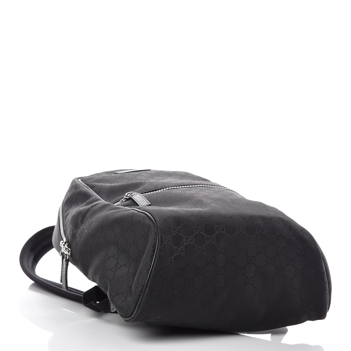 Nylon Monogram Slim Backpack Black