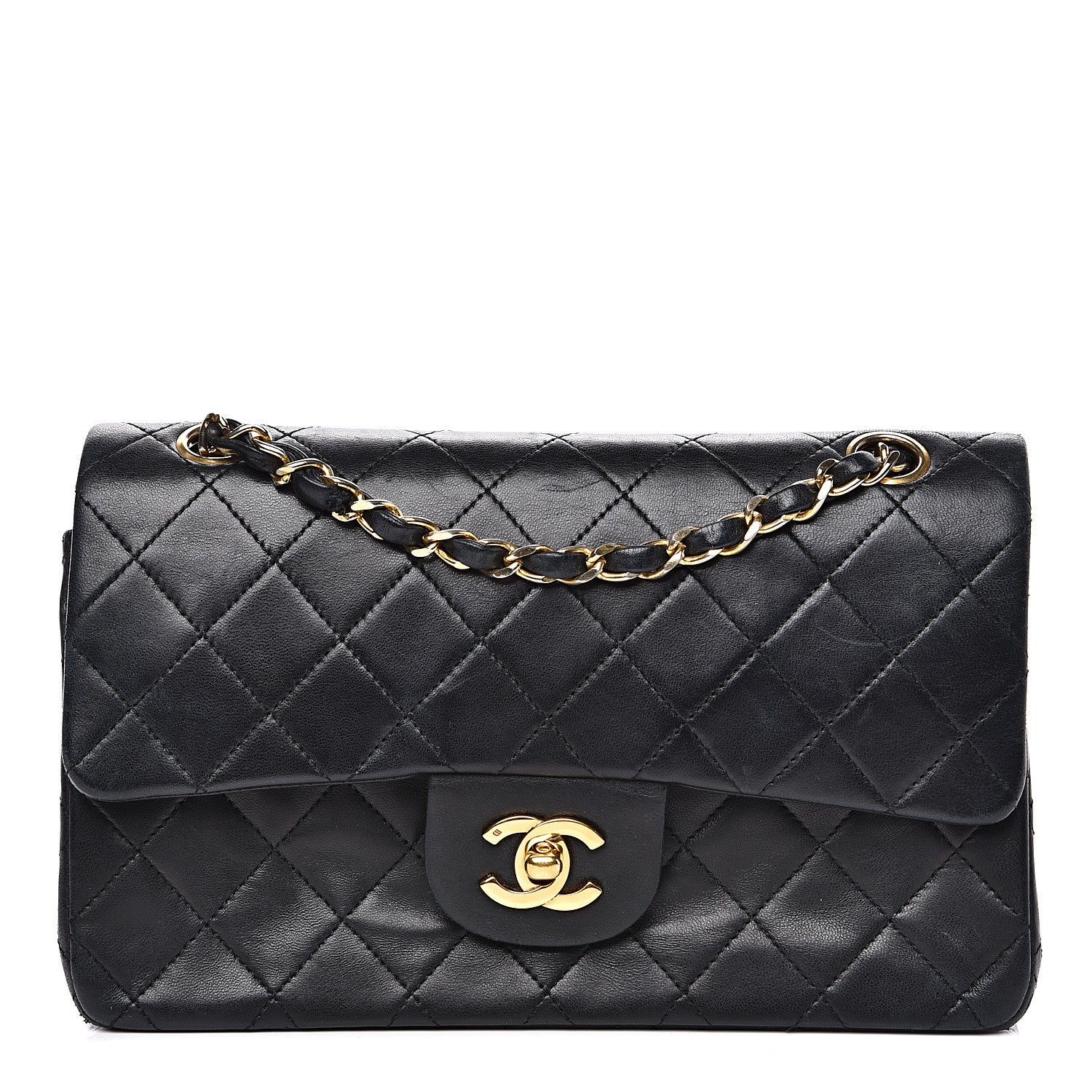 Chanel Lambskin Quilted Small Double Flap Black 1 of 20