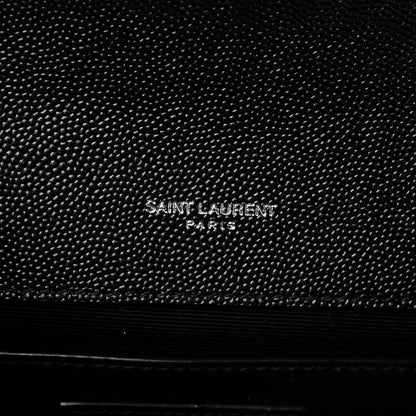 Saint Laurent Grain De Poudre Small Monogram Kate Satchel Black 5 of 8