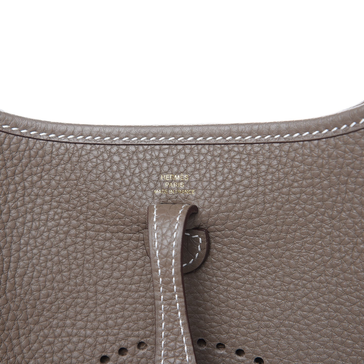 Hermes Taurillon Clemence Amazone Evelyne TPM Etoupe Bleu Indigo 6 of 10