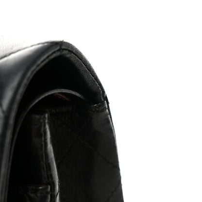 Chanel Lambskin Quilted Medium Double Flap Black 18 of 19