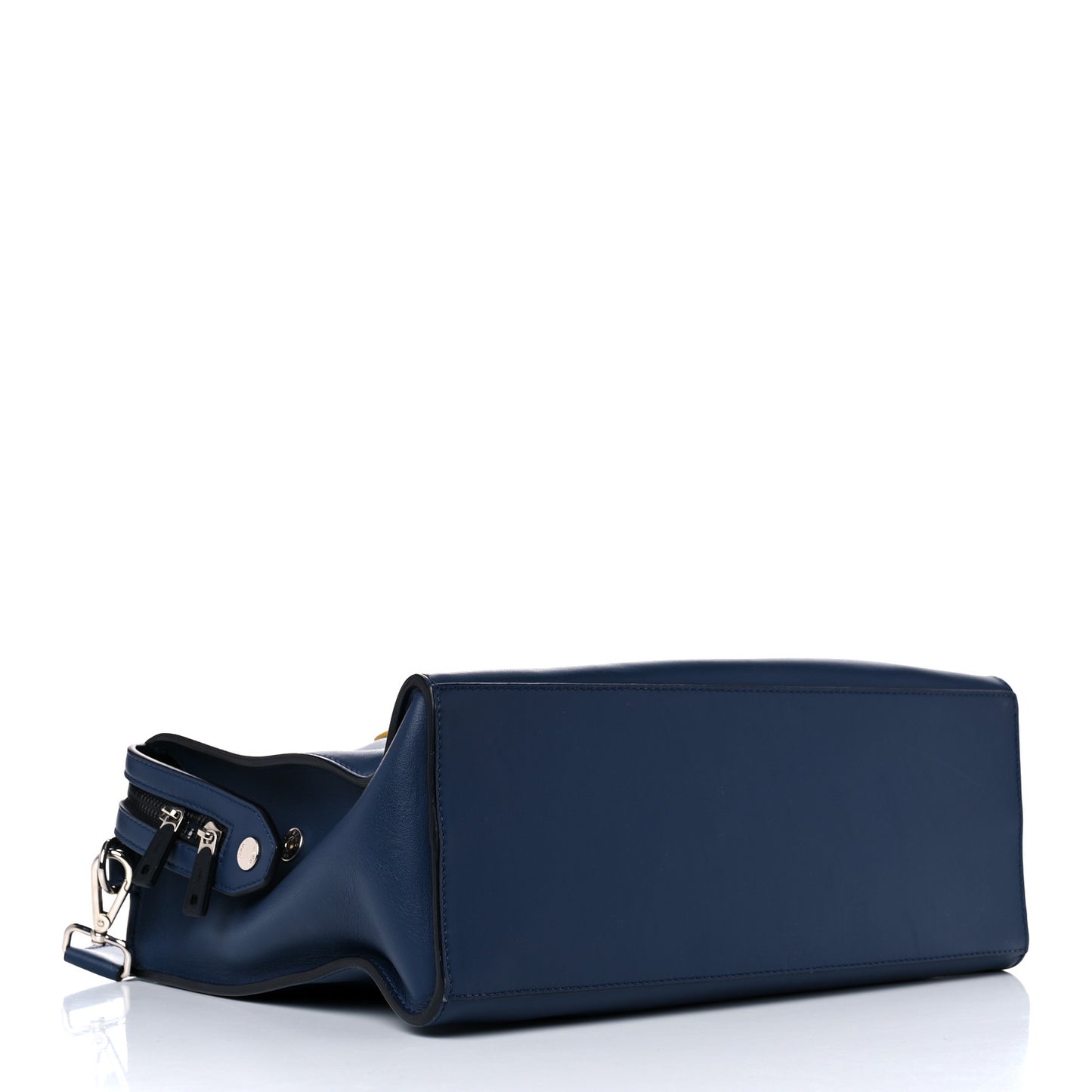 Vitello Grace Century Stamp Patch Lui Urban Briefcase Blue Scuro Sunflower