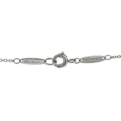 Tiffany Platinum Diamond 22mm Elsa Peretti Open Heart Pave Pendant Necklace 4 of 5
