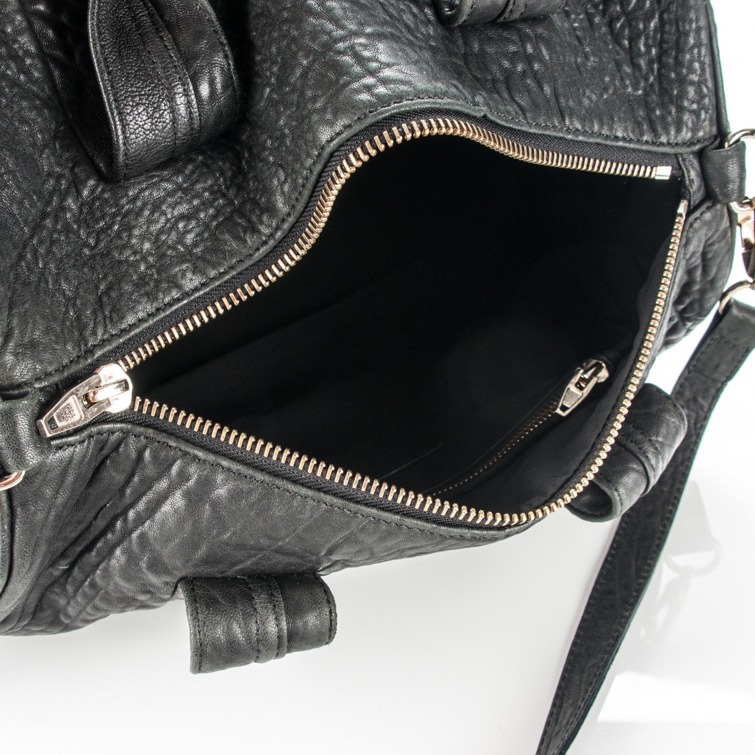 Alexander Wang Pebbled Lambskin Rocco Black 5 of 10
