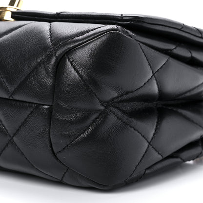 Chanel Lambskin Quilted Small Color Match Flap Black 9 of 9