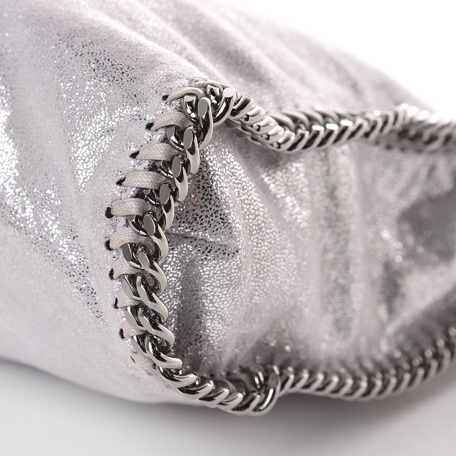 Stella McCartney Shaggy Deer Falabella Fold Over Tote Grey 10 of 10