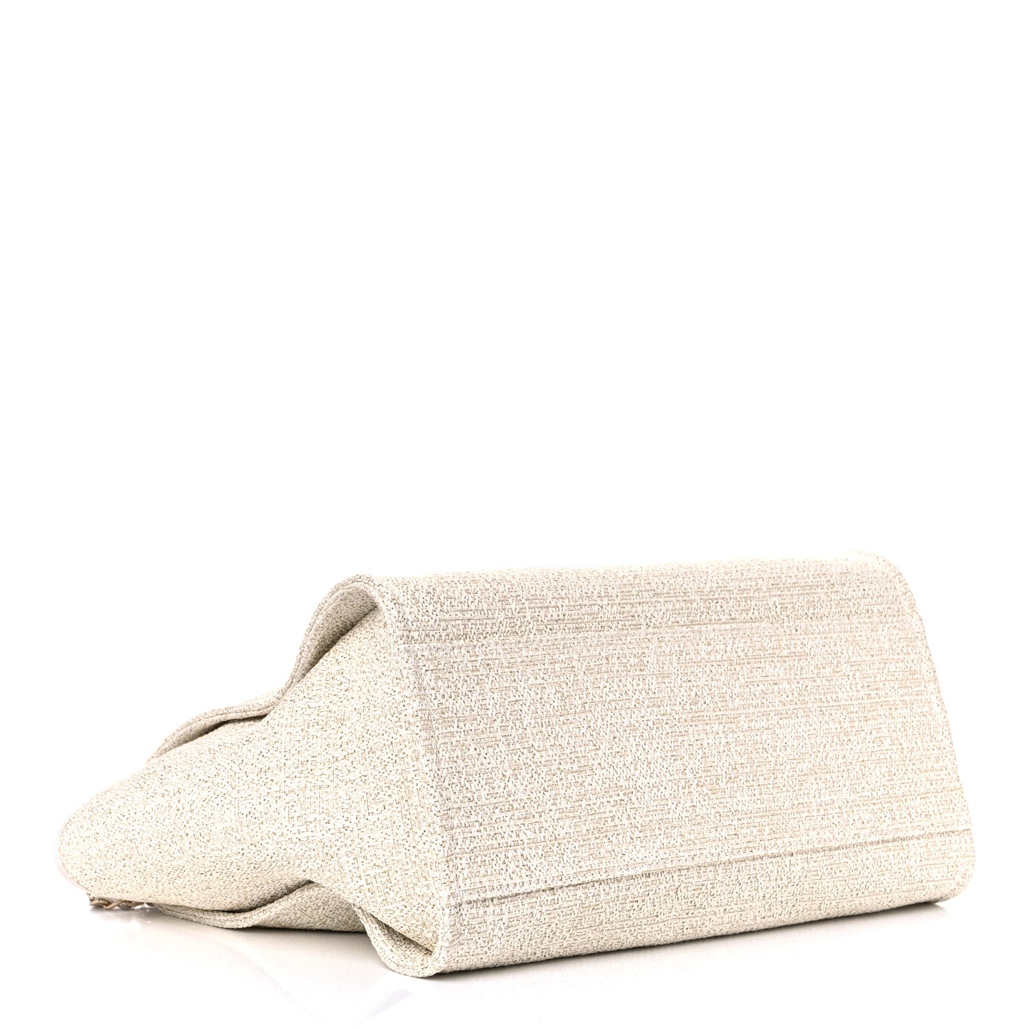 Chanel Lurex Boucle Large Deauville Tote White 3 of 14