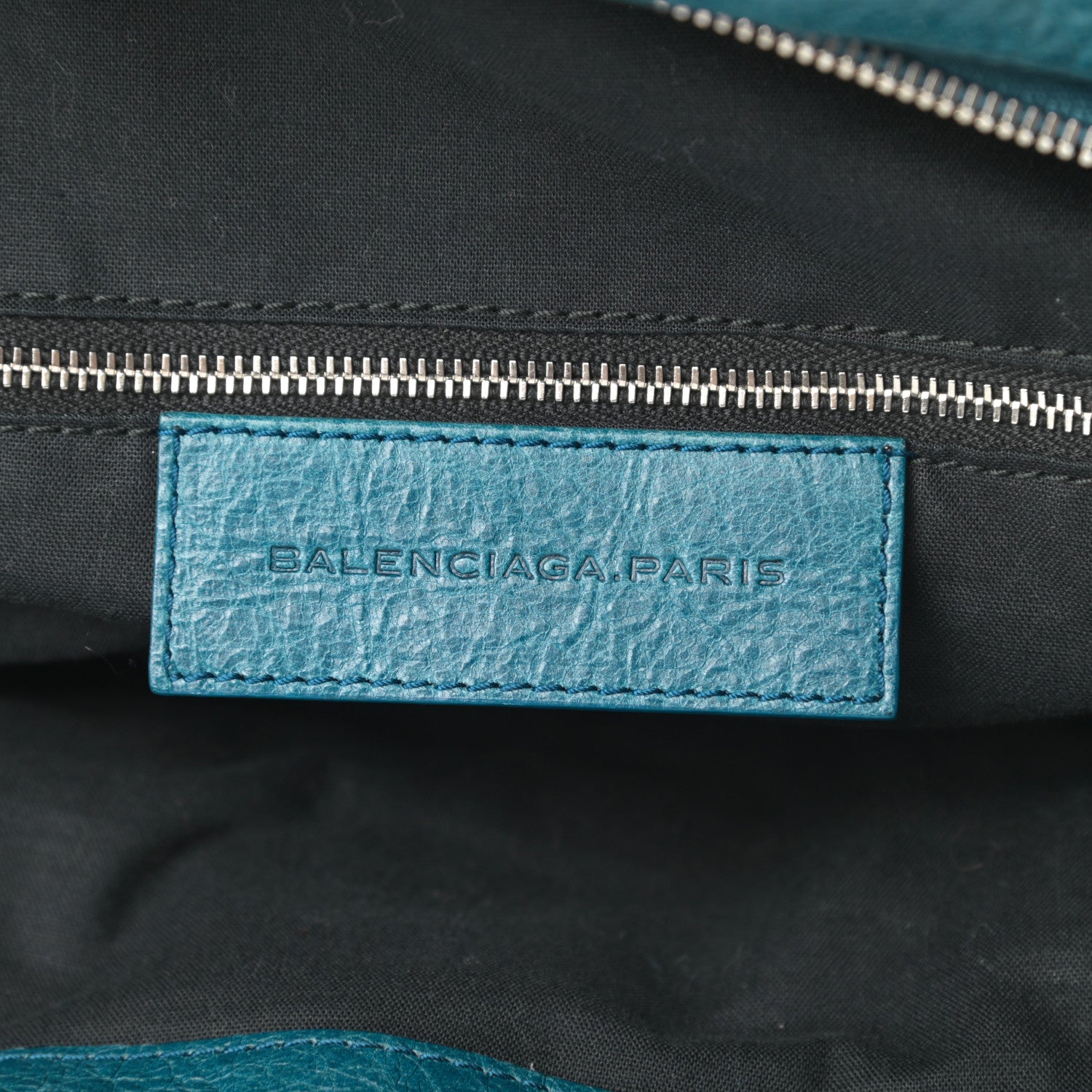Balenciaga Agneau Classic Silver Hardware S Squash Boston Bleu Mineral 6 of 19