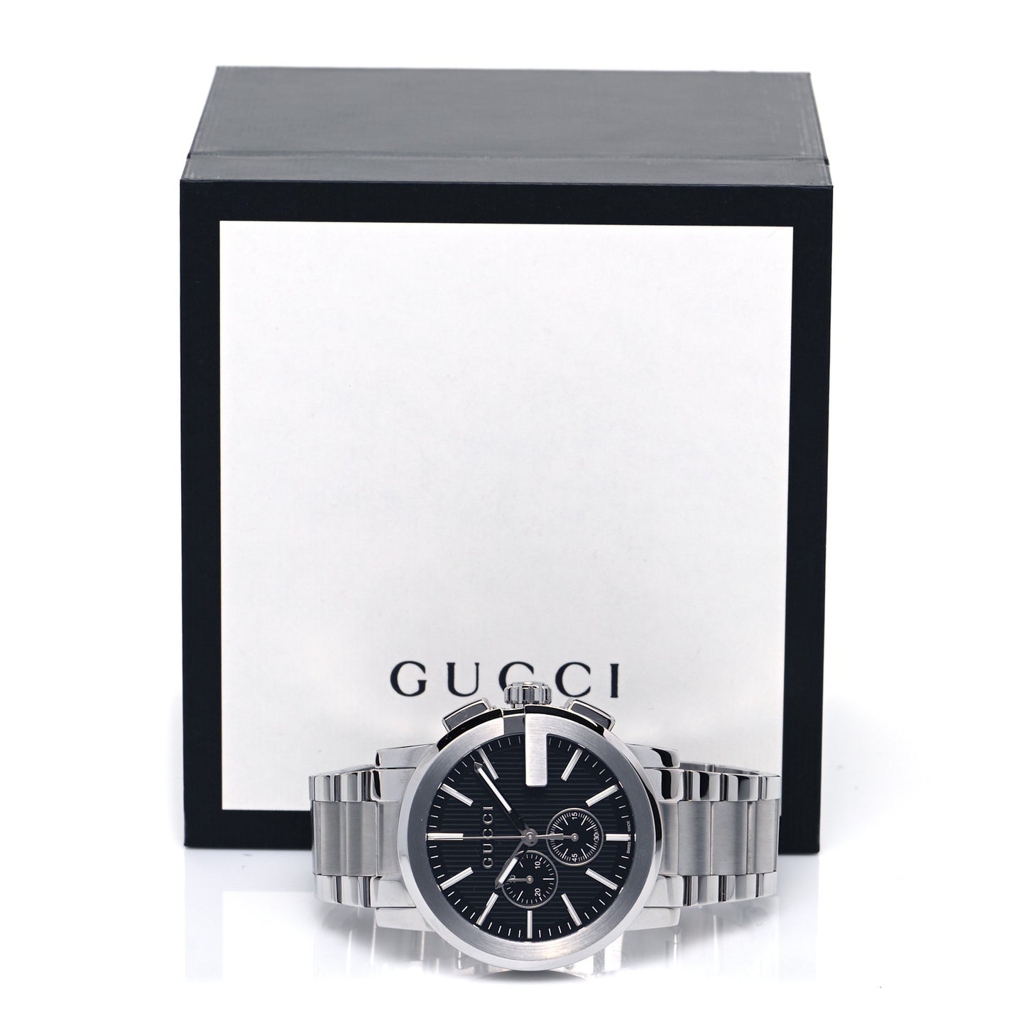 Stainless Steel 44mm G-Chrono Quartz Watch Black