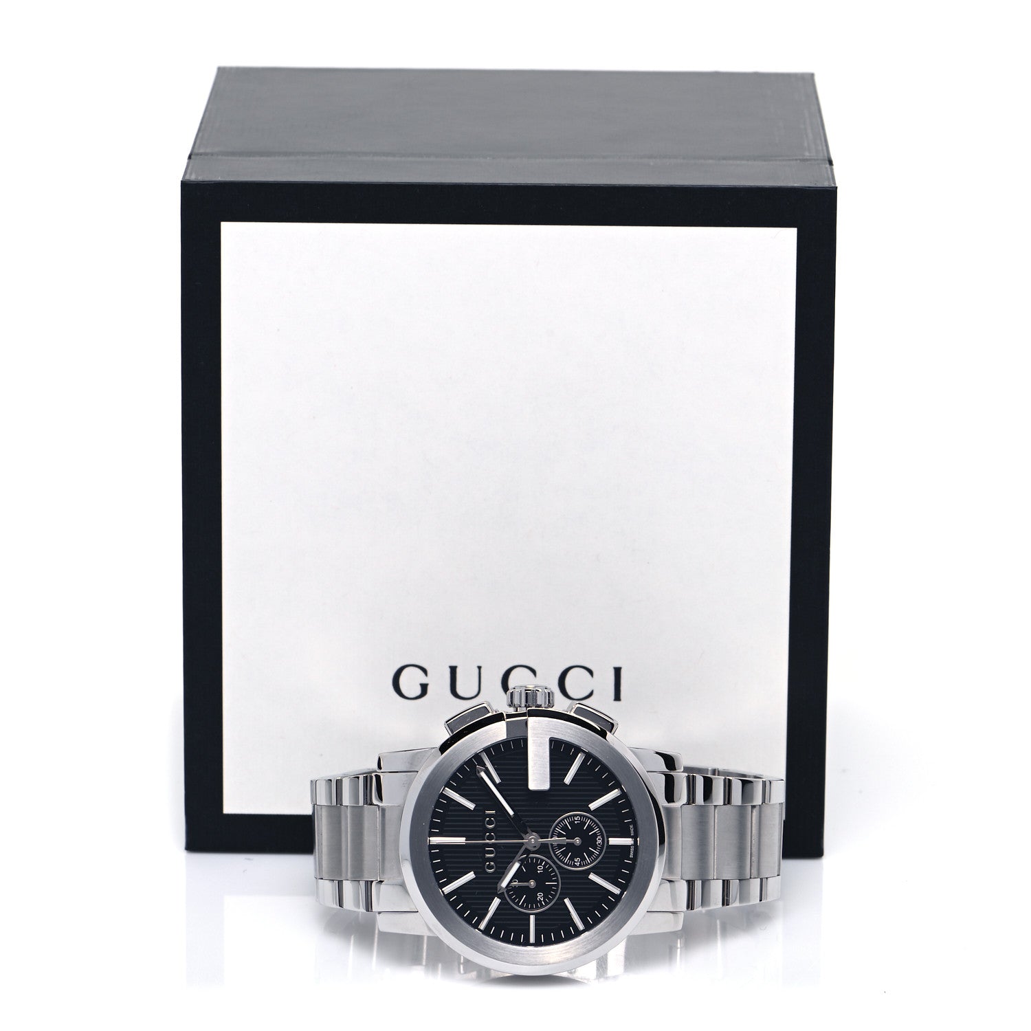 Gucci Stainless Steel 44mm G-Chrono Quartz Watch Black 5 of 5