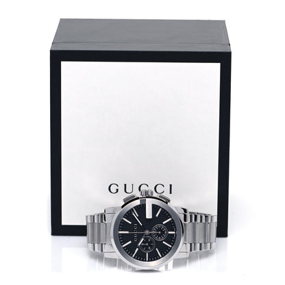 Gucci Stainless Steel 44mm G-Chrono Quartz Watch Black 5 of 5