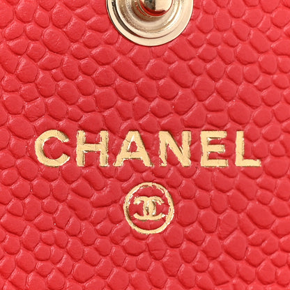 Chanel Caviar Quilted Large Boy Gusset Flap Wallet Red 8 of 17