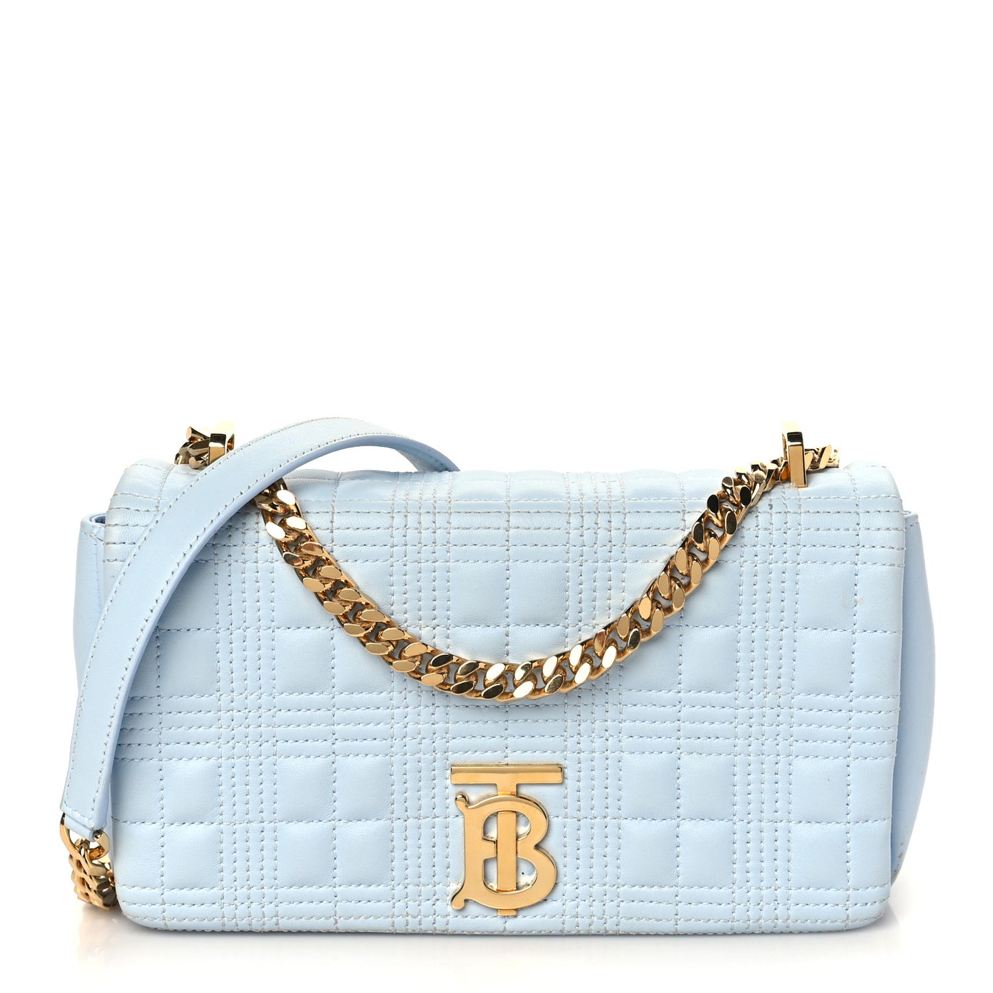 Lambskin Quilted Small Lola Bag Pale Blue