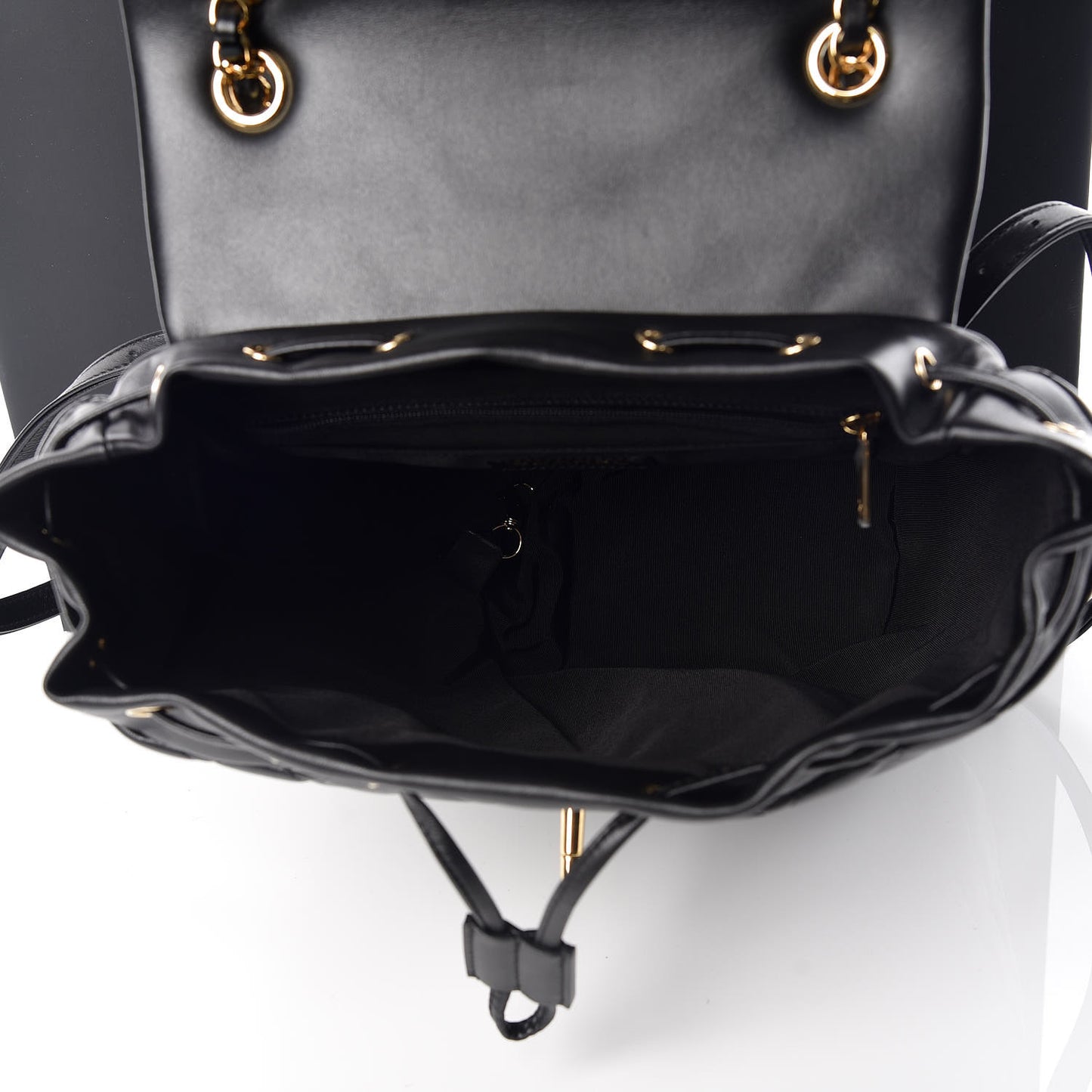 Lambskin Quilted Large Urban Spirit Backpack Black