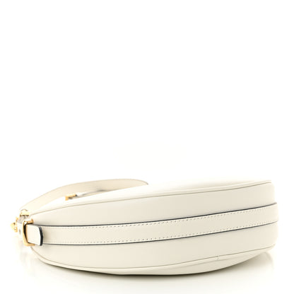 Prada Soft Calfskin Arque Shoulder Bag White 4 of 10