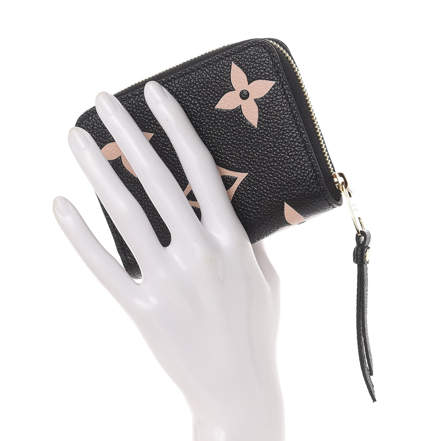 Empreinte Monogram Giant Zippy Coin Purse Black Beige