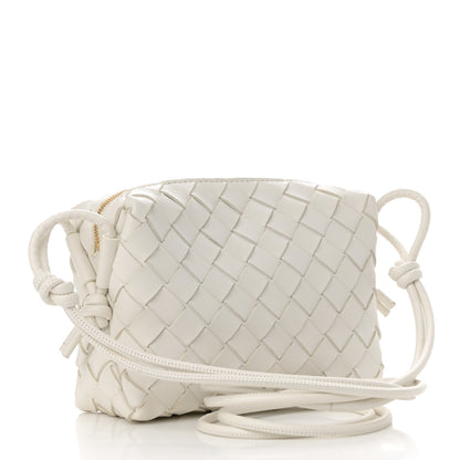 Bottega Veneta Nappa Intrecciato Mini Loop Camera Bag White 3 of 12