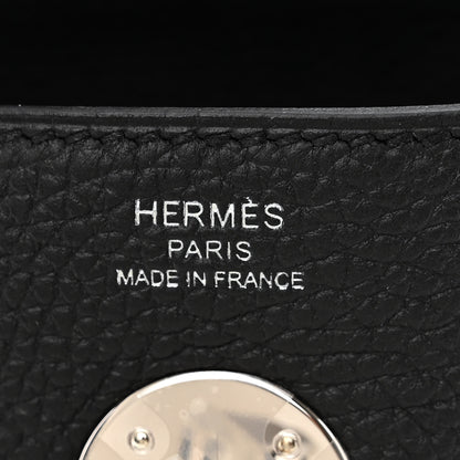 Hermes Taurillon Clemence Lindy 26 Black 6 of 11