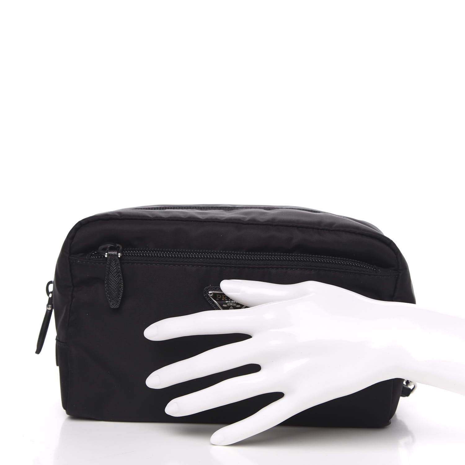 Prada Tessuto Nylon Wristlet Black 2 of 9