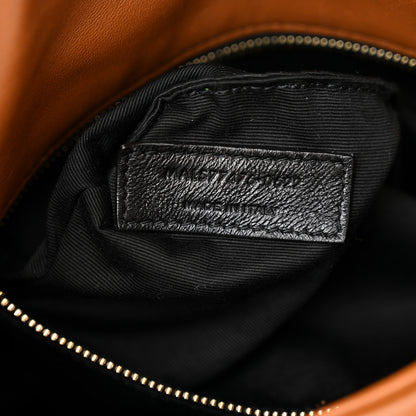 Saint Laurent Lambskin Quilted Small Loulou Puffer Monogram Chain Satchel Dark Honey 7 of 10
